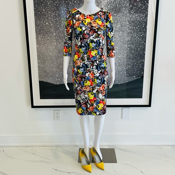 Erdem Floral Jersey Knit Dress - Picture 2 of 11